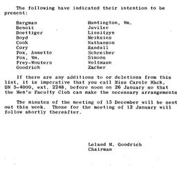 Announcements, 1965-01-26. ...