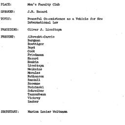 Minutes, 1965-02-09. The Pr...