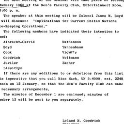 Announcements, 1965-01-12. ...