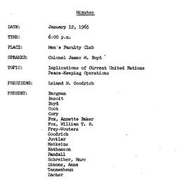 Minutes, 1965-01-12. The Pr...