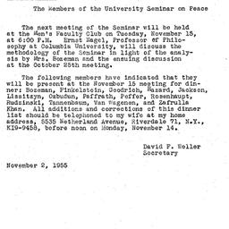 Minutes, 1955-10-25. The Pr...