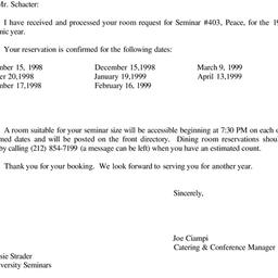 Correspondence, 1999-07-15....