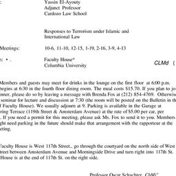 Announcements, 1998-10-06. ...
