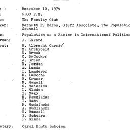 Minutes, 1974-12-10. The Pr...