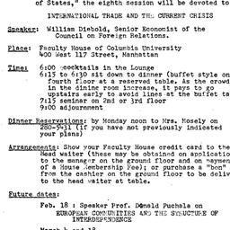 Announcements, 1975-01-22. ...