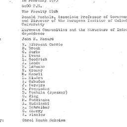 Minutes, 1975-02-18. The Pr...