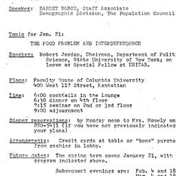 Announcements, 1974-11-13. ...