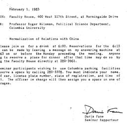 Minutes, 1983-02-01. The Pr...