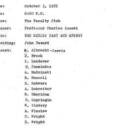 Minutes, 1972-10-03. The Pr...