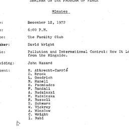 Minutes, 1972-12-12. The Pr...
