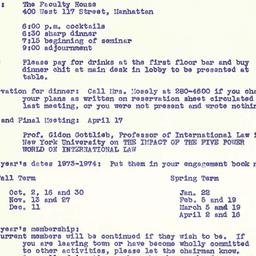 Announcements, 1973-04-03. ...
