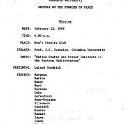 Minutes, 1968-02-13. The Pr...