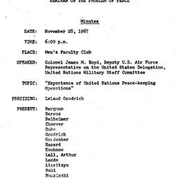 Minutes, 1967-11-28. The Pr...