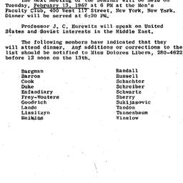 Announcements, 1968-02-13. ...