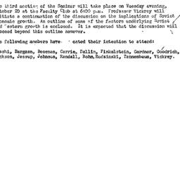 Announcements, 1959-10-06. ...