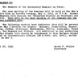 Minutes, 1955-04-19. The Pr...