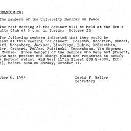 Minutes, 1954-09-28. The Pr...
