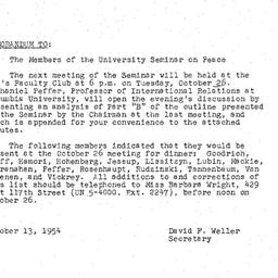 Minutes, 1954-10-12. The Pr...
