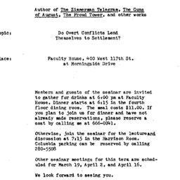 Announcements, 1985-02-19. ...