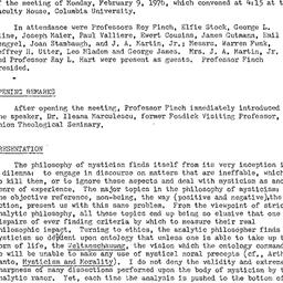 Minutes, 1976-02-09. Studie...