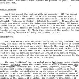 Minutes, 1976-03-15. Studie...