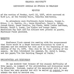 Speaker's paper, 1976-0...