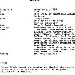 Minutes, 1978-12-11. Studie...