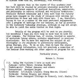 Announcements, 1951-10-08. ...