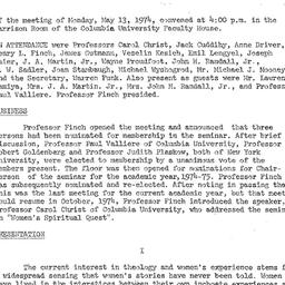 Minutes, 1974-05-13. Studie...