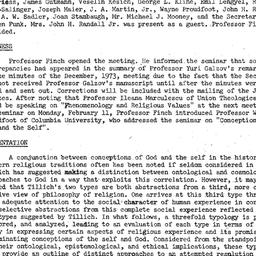 Minutes, 1974-01-14. Studie...