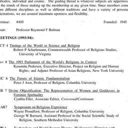Schedules, Studies in Relig...
