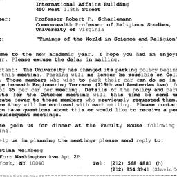 Announcements, 1993-10-04. ...