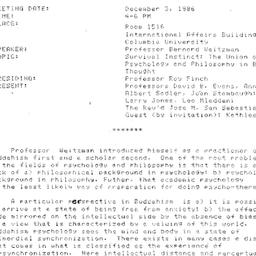 Minutes, 1986-12-03. Studie...