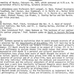 Minutes, 1977-02-14. Studie...