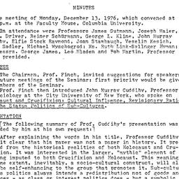 Minutes, 1976-12-13. Studie...