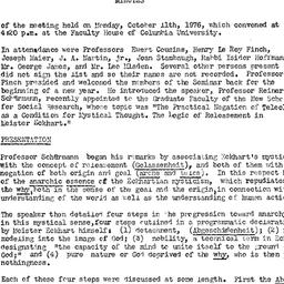Minutes, 1976-10-11. Studie...