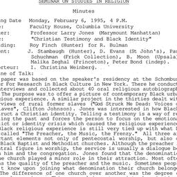 Minutes, 1995-02-06. Studie...