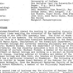 Minutes, 1981-05-11. Studie...