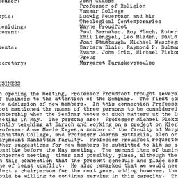 Minutes, 1981-04-13. Studie...