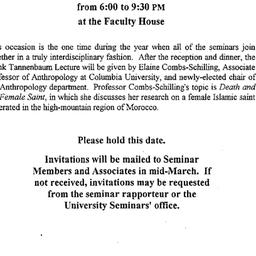 Announcements, 1993-04-28. ...