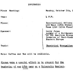 Announcements, 1992-10-05. ...