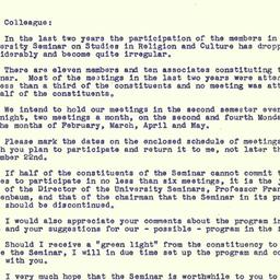 Announcements, 1961-12-11. ...
