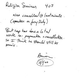 Correspondence, 2000-02-01....