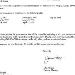 Correspondence, 1998-06-09....