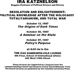 Announcements, 1997-10-13. ...