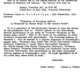 Announcements, 1958-10-27. ...