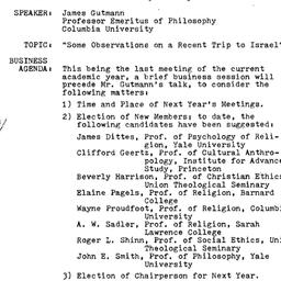 Announcements, 1973-05-01. ...