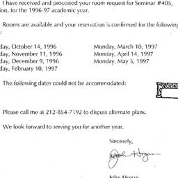 Correspondence, 1997-07-10....