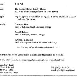 Announcements, 1997-03-10. ...
