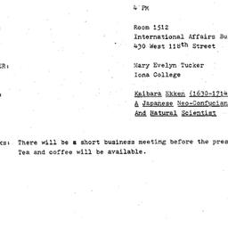 Announcements, 1985-05-04. ...